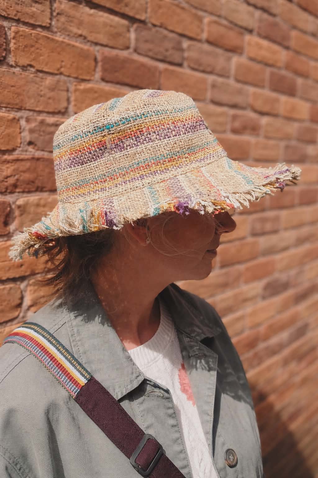 HEMP FRINGE HAT