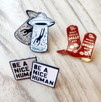 ENAMEL PINS + KEY CHAINS