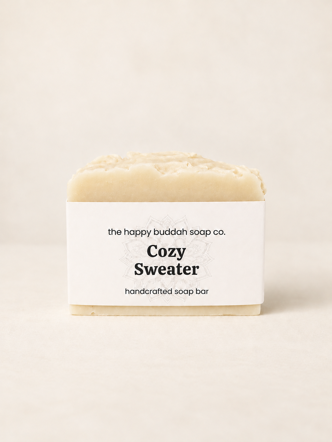 Cozy Sweater natural cream handcrafted soap bar