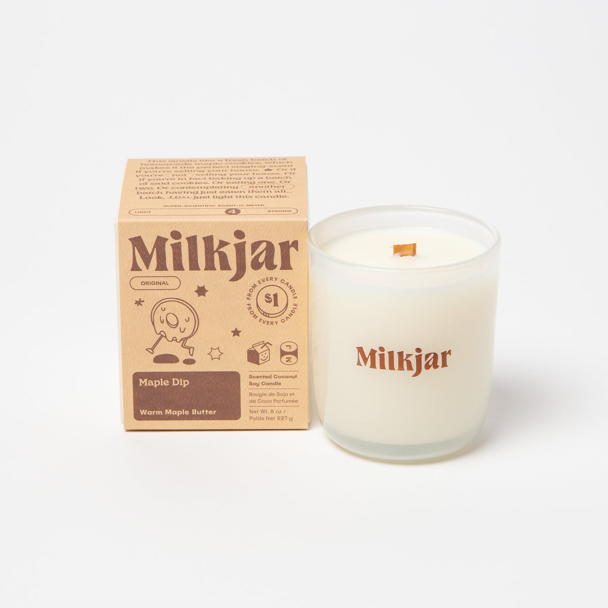Milk Jar Maple Dip candle