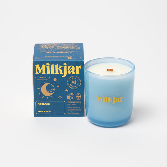 Milk Jar Moonrise Candle – 8 oz
