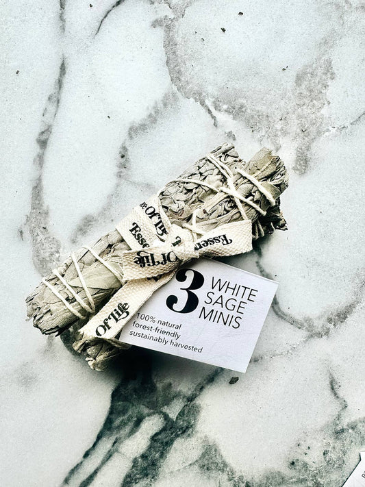 White Sage Minis set of three
